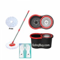 Easy Magic Mop With Hand Gloves (Combo Pack)